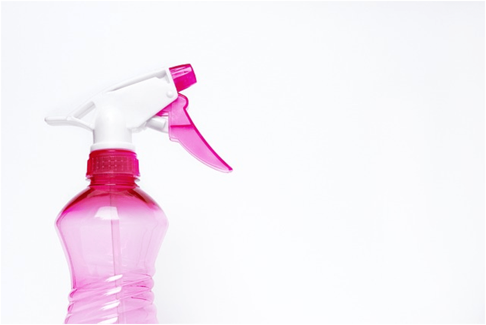spray bottle, cleaning supplies, chores 
